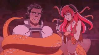 A Lamia (Snake Girl) Teasing Her Prisoner