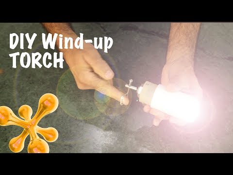How to Make a Torch with Wind-up dynamo | dArtofScience