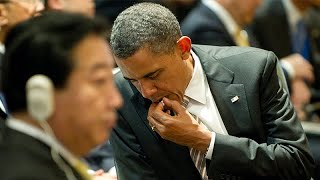 Барак Обама не расстается с жевательной резинкой на официальных мероприятиях