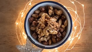 Sticky Spicy Salty Nuts | Vegan snack recipe | Camper Van cooking