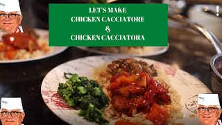 How to Make CHICKEN CACCIATORE & CHICKEN CACCIATORA Like a True Italian Chef!