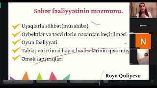 Məktəbəqədər təhsil müəssisəsində gün rejimi.Röya Quliyeva 050-547-32-27