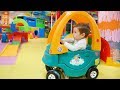 Funny Baby playing Indoor Playground Family Fun Play Area for kids / Nursery Rhymes Baby Songs