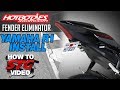 How to install the 15-17 Yamaha R1 Hotbodies Fender Eliminator and Signals from STG YouTube Video