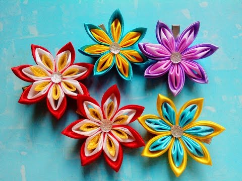 Канзаши мастер класс лента 1 см Канзаши мастер класс лента 1 см