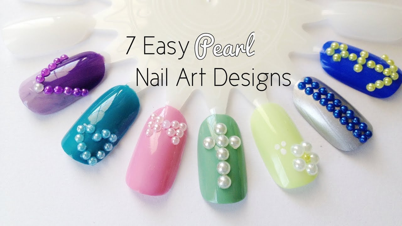 8. Elegant and Easy Pearl Nail Art Ideas - wide 2