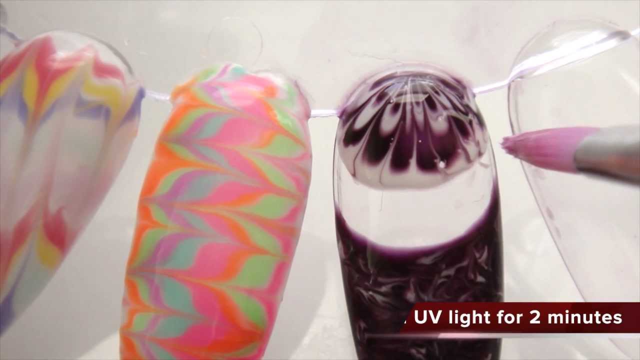 Gel Nail Art - Marble - YouTube