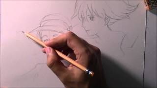 How to draw Howl and Sophie from Howl's Moving Castle