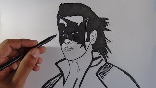 How to draw super hero Krish - Hrithik Roshan How to draw super hero Krish - Hrithik Roshan