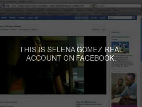 Selena Gomez Real Account on Facebook. Mar 30, 2009 3:51 PM