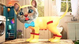 Animated Little Kitten Preschool Adventure - Play Fun Cute Cat Kindergarten Learning Cartoon #1079