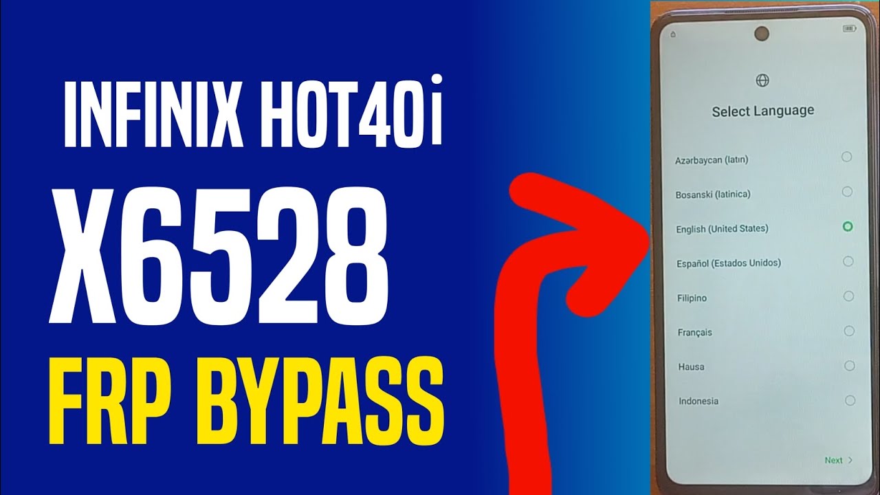 Infinix Hot 40i X6528 Frp bypass Google account remove Infinix Hot 40i X6528 Frp bypass Google account remove