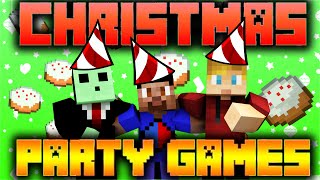 Minecraft CHRISTMAS Party Games #1 with Vikk, Pete & Lachlan
