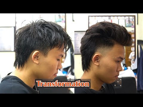 Hướng dẫn cắt tóc kiểu Mullet / Transformation/ in TƯỜNG BARBER