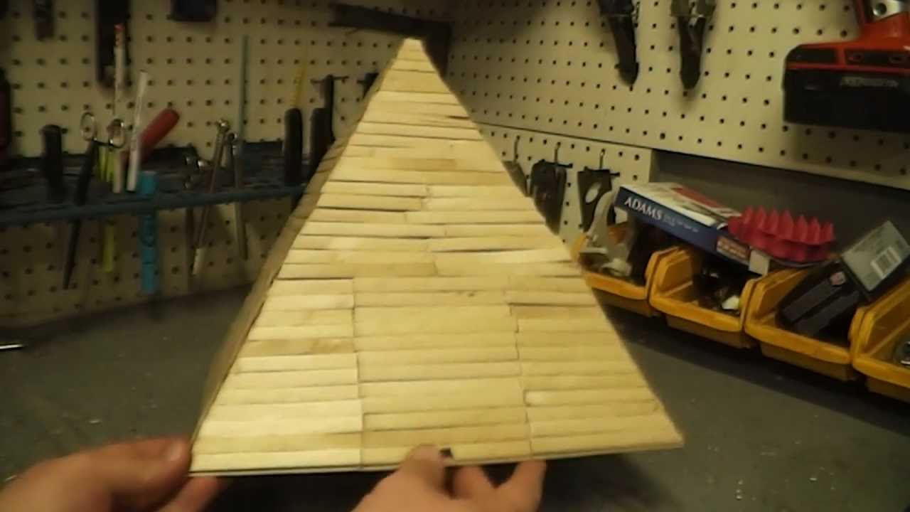 Popsicle Stick Pyramid With Firecrackers - YouTube