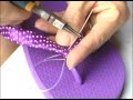 Como hacer bordados artesanales de zapatillas/ojotas!!