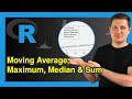 R Calculate Moving Average, Maximum, Median & Sum of Time Series (6 Examples) | zoo Package & Plot