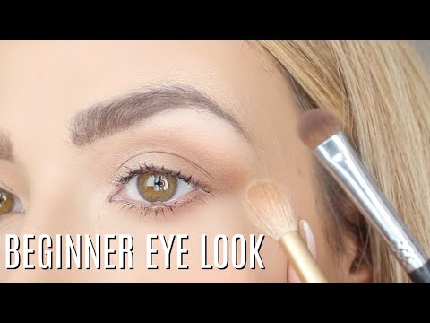Beginner Eye Makeup Tutorial | Step by step two brush tutorial!