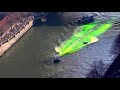 Dyeing the Chicago River Green for St. Patrick's Day 2012 - the View from Above