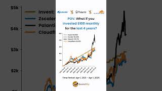 Zscaler Vs Palantir Vs Cloudflare You Invested 100 Monthly For 4 Years
