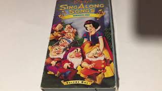 Walt Disney Sing Along Songs Heigh-Ho Volume One Vhs Movie Collection