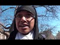 Hypocrisy: Muslim Women Protest Violence But Defend Islam/Koran When Asked By Former Soviet Citizen