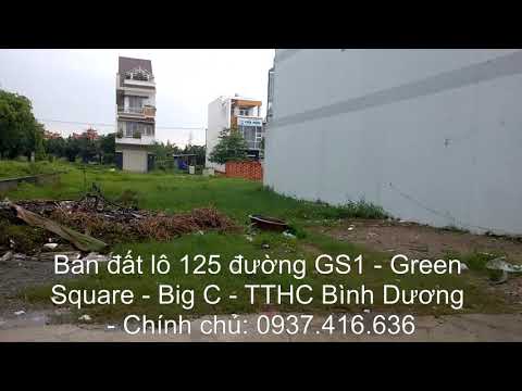 Bán đất 120m2 Green Square Big C Dĩ An Bình Dương, cách Trung tâm hành chính 300m
