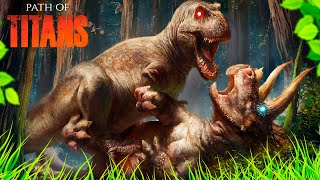 Mi Pequeño Triceratops Intenta Cazar Un T-Rex Path Of Ans