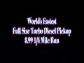 World's Fastest 1/4 Mile Diesel Pickup Truck Keating Machine