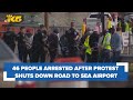 Roadway to SEA Airport reopens after pro-Palestine protest; 46 people arrested