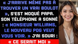 Au Dîner De Famille, Papa Ma Traité Dinutile, Puis Son Patron Ma Appelé Pdg