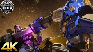 4K Uhd Sentinel Prime Exposed & His Battle With D-16 Cutscene Transformers One 2024