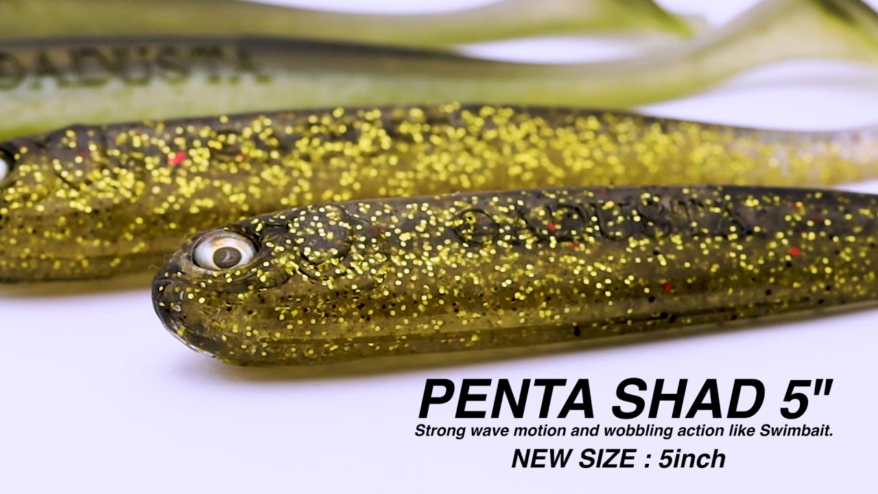 ADUSTA Softbait 【Penta Shad 5inch】 Action PV