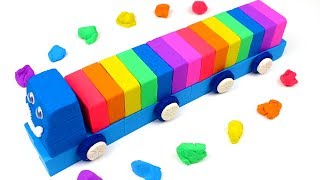 Garage Disney Car Mcqueen with Kinetic Sand Lego Rainbow