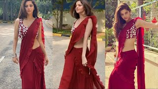 Acress Vedika Hot Looks In Red Saari Tollywood Jas Media Tollywood