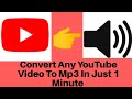 Video Ko Audio Kaise Kare | CONVERT ANY YOUTUBE VIDEO TO Mp3 IN JUST 1 MINUTE 🔥🔥🔥