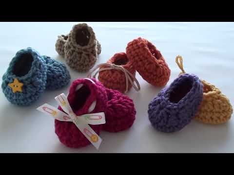 Craft Show Crochet Baby Booties  Newborn Size  YouTube
