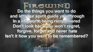 Watch Firewind Remembered video