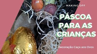 Decoração de Páscoa, montagem.