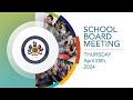 FCPS School Board Meeting - 4/25/2024