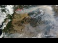 MODIS Imagery of the Wildfire Smoke in Pacific Northwest