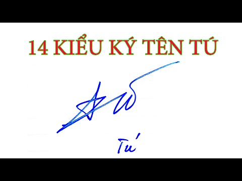 Chữ ký tên Tú | 14 kiểu ký tên Tú | Chữ ký đẹp