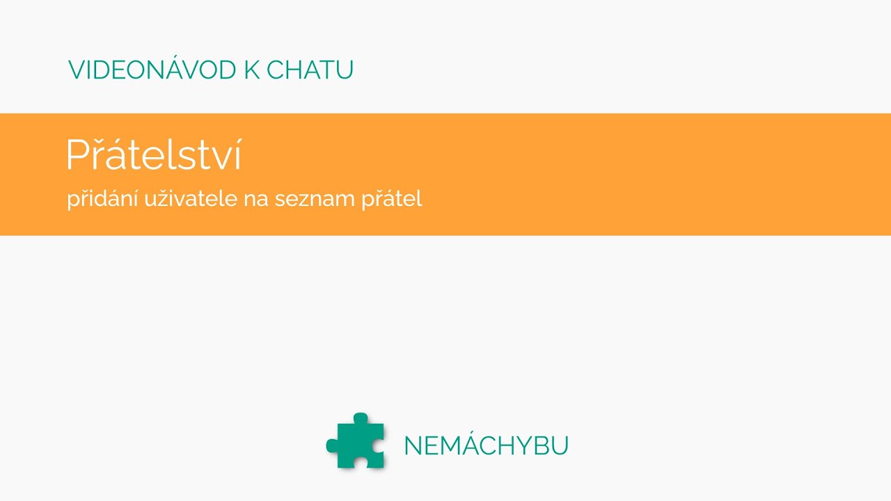 Videonávod: Přátelství