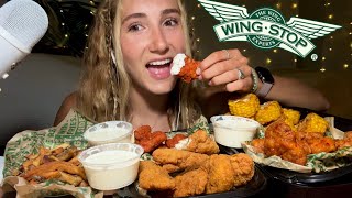 Asmr Wingstop Mukbang Crispy Crunchy Chicken Tenders, Fries, And Cajun Corn