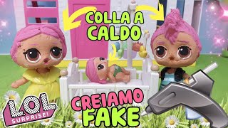 LOL SURPRISE STORIE 🐇🍫💕 CREIAMO LA FAMIGLIA LOL FAKE CON LA COLLA A CALDO 🍫🐇💕
