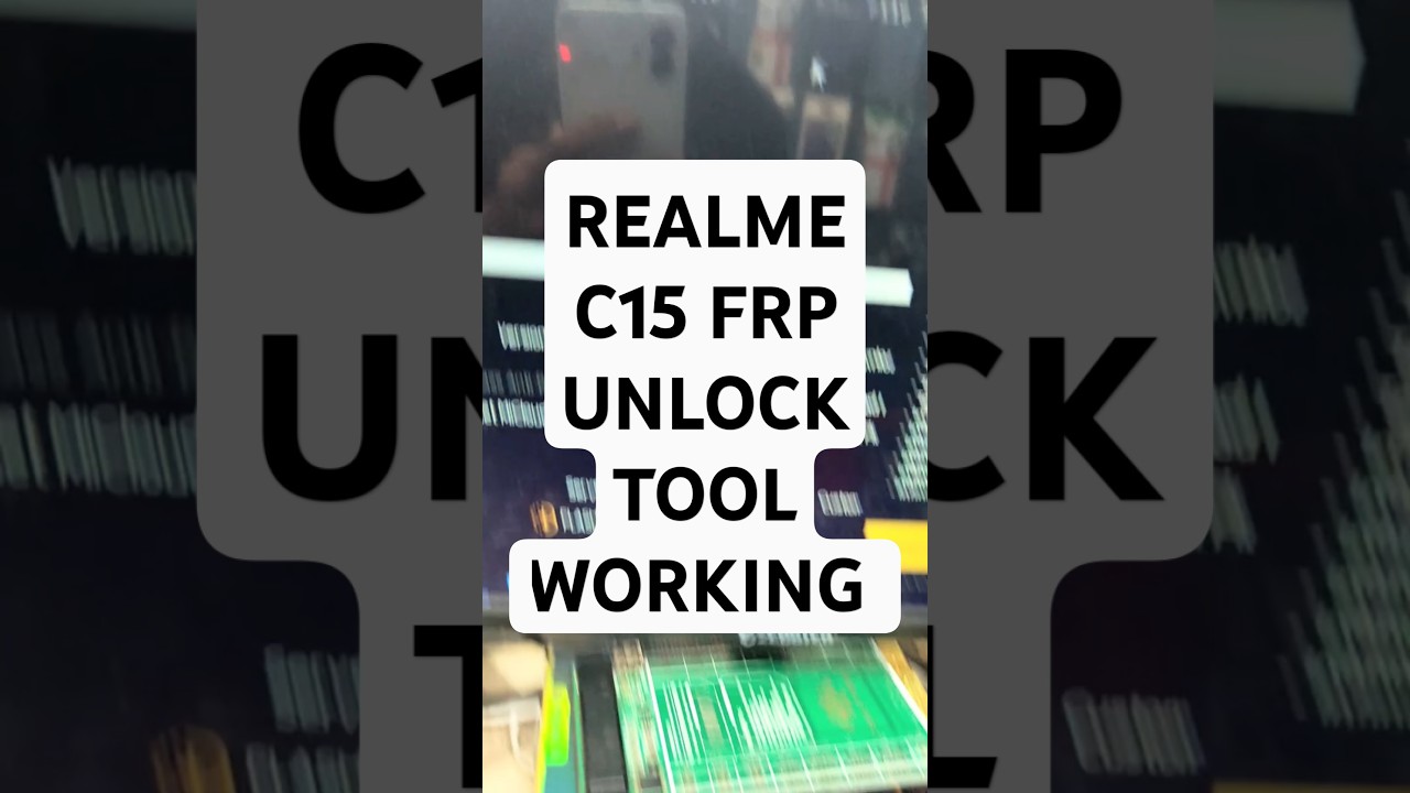 REALME C15 FRP UNLOCK TOOL WORKING REALME C15 FRP UNLOCK TOOL WORKING