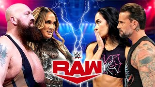 Big Show & Nia Jax Vs Cm Punk & Aj Lee Wwe Raw Oct-19-2025