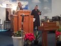 Pastor Javaughn Blakely ministering at st. jude family worship center