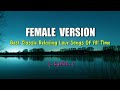 FEMALE VERSION LYRICS ✓ BEST FEMALE CLASSIC SONGS 80's & 90's