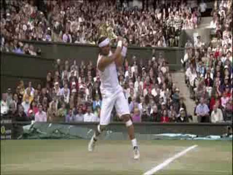 Rafael ナダル - Backhand Passing Shot Cross Court